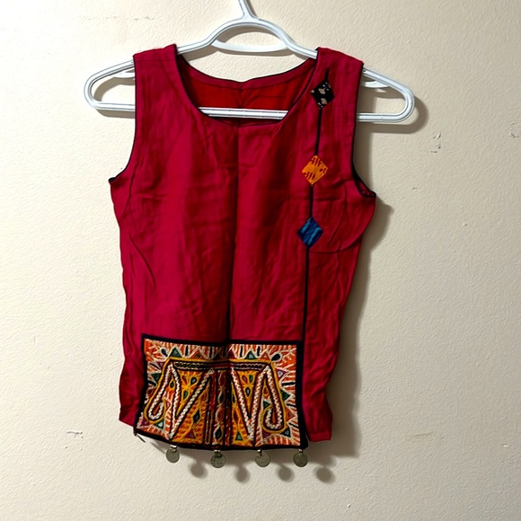 Pure cotton hand stitched skirt top set - Picture 3 of 3